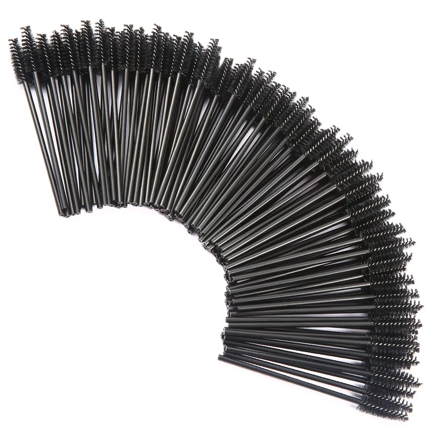 200 pièces brosse à cils jetable Mascara outils Extension, baguettes bobines baguettes bobines pour cils sourcils et maquillage cosmétique