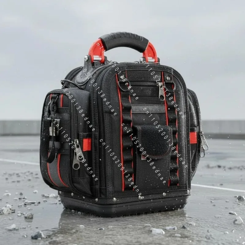 Heavy Duty Tool Backpack Long-Lasting Portable Tool Bag Work Gear Large Capacity Comfortable Carry For Construction Site