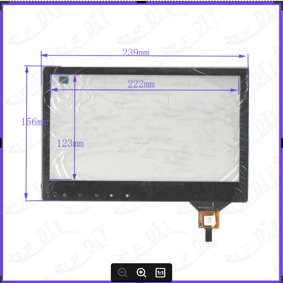 ZhiYuSun New 10.1inch  239*156mm capacitive screen Glass Sensor Free Shipping compatible ZCC-3614