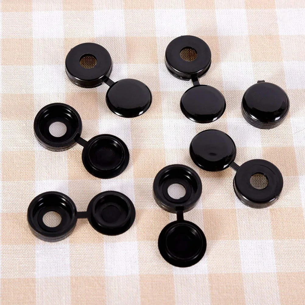 

50Pcs Screw Caps Heavy Duty Sealing Protection Cover for Road Mountain Bike Anti-Leak Decorative Screw Covers Black