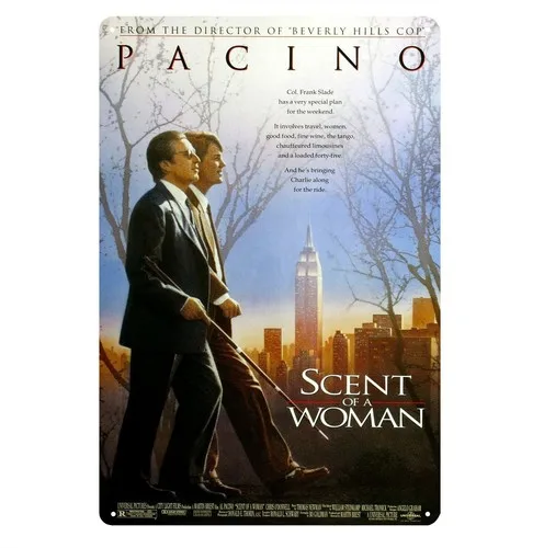Scent Of A Woman Al Pacino Movie Metal Poster Tin Sign  Plaque