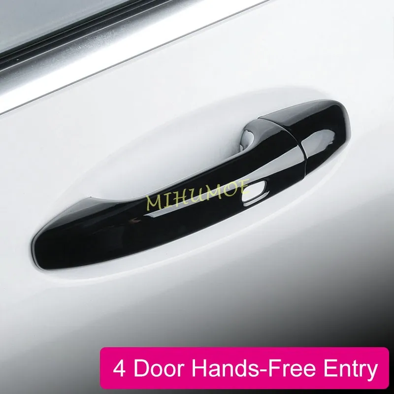 

4x Keyless Door Handle Cover Protector Style For Mercedes-Benz C E GLC GLE Coupe EQC W205 W213 S213 X253 C292 N293 Accessories