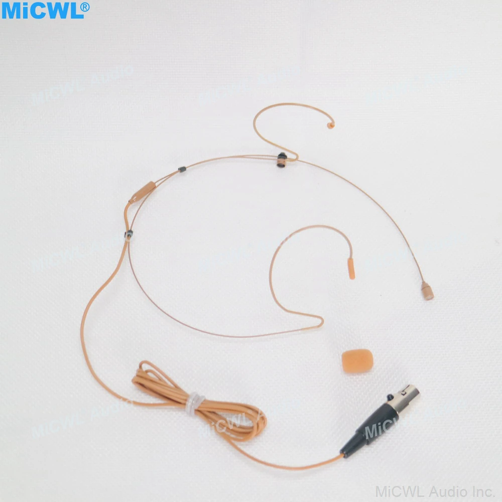 SL2 Brown Double Ear Hook Headset Microphone For AKG Samson Gemini TA3F Mini XLR Wireless MIC System Replacement Original