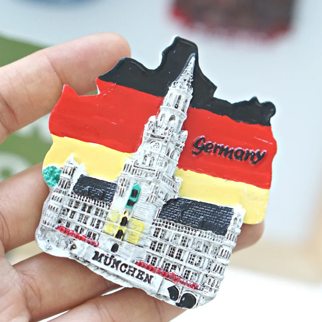 ألمانيا السفر الهدايا التذكارية ألمانيا ثلاثية الأبعاد مغناطيس الثلاجة برلين ميونيخ كولونيا الوقواق ساعة ديكور المنزل مغناطيس الثلاجة #2