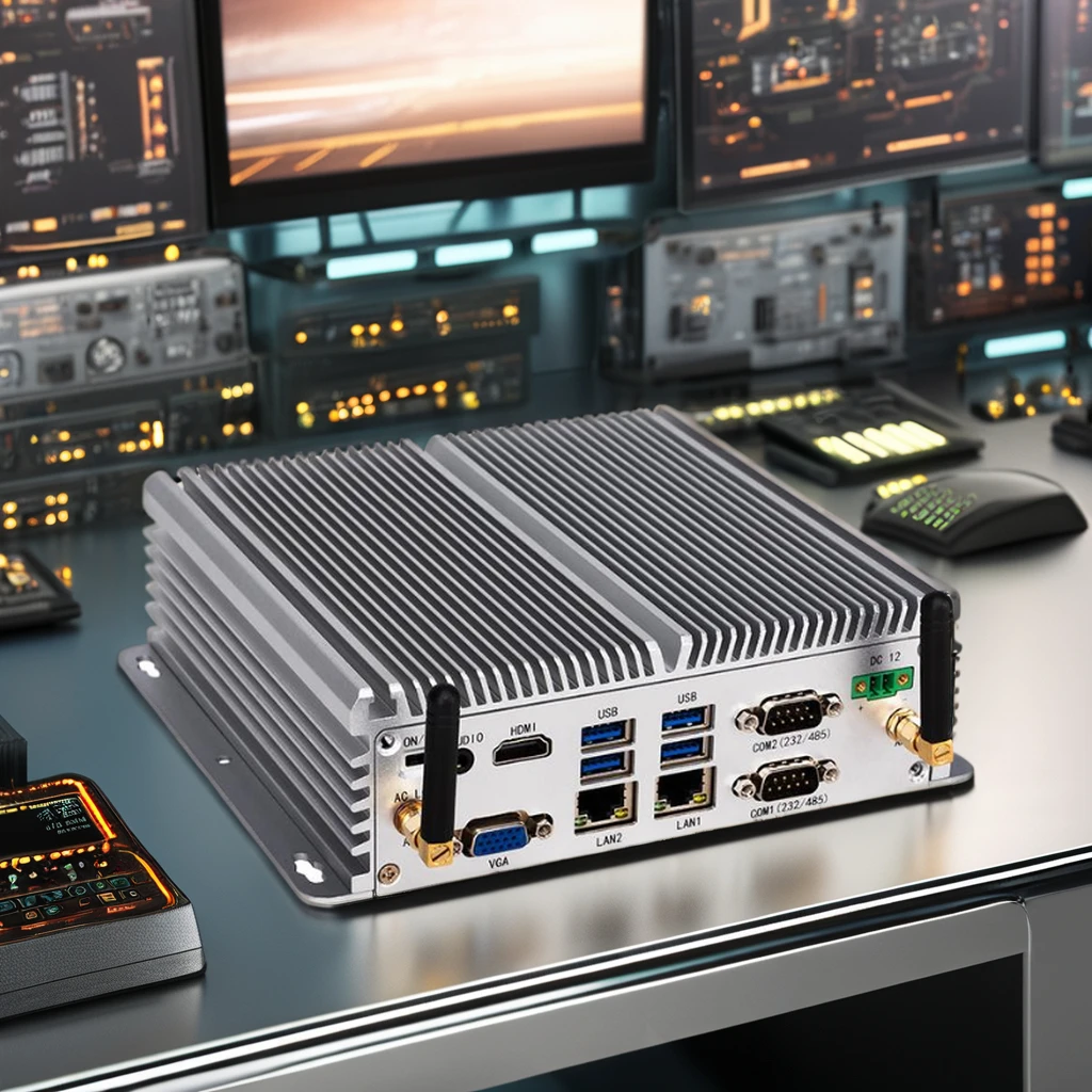 MeetNeng GW100 Industrial Box Pc I7-10170U Quad Lan Win 11 9-36V Wide Voltage Fanless Fully Dustproof AI Edge Comp I5 Stock