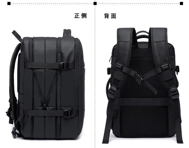 Travel Backpack Men Business Backpack School Expandable USB Bag Large Capacity 17.3 Laptop Waterproof Fashion Backpack