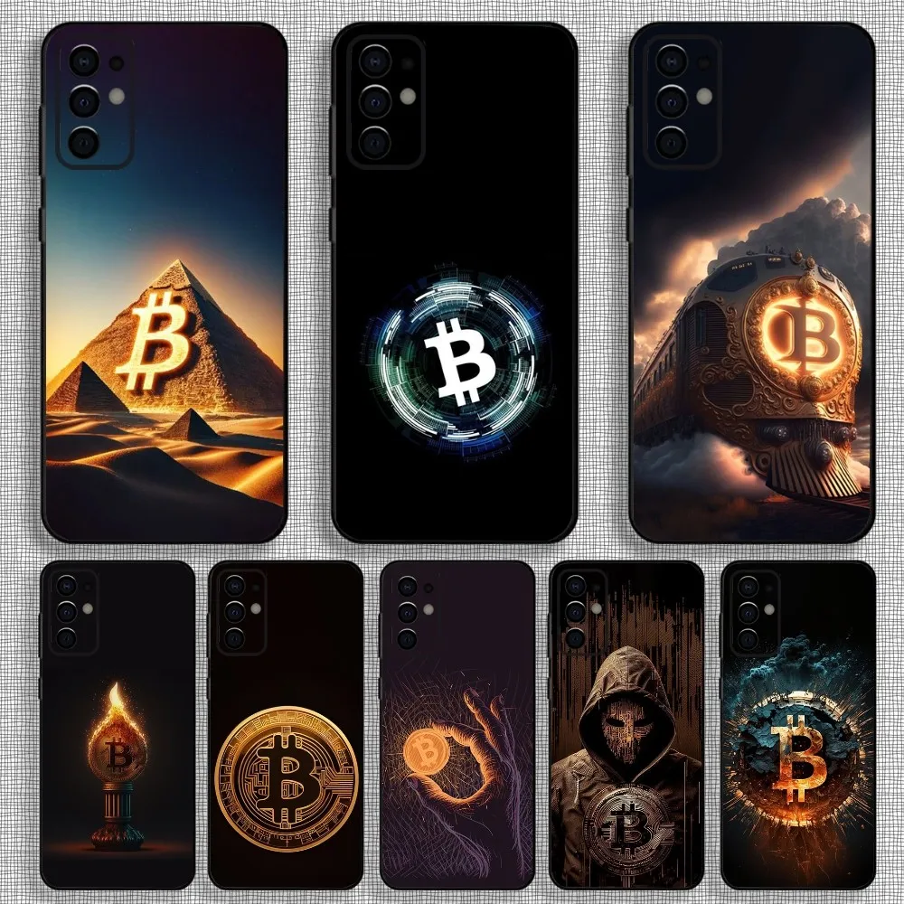 Accept B-Bitcoin Phone Case For Samsung S24,S21,S22,S23,S30,Ultra,S20,Plus,Fe,Lite,Note,10,9,5G Black Soft Cover