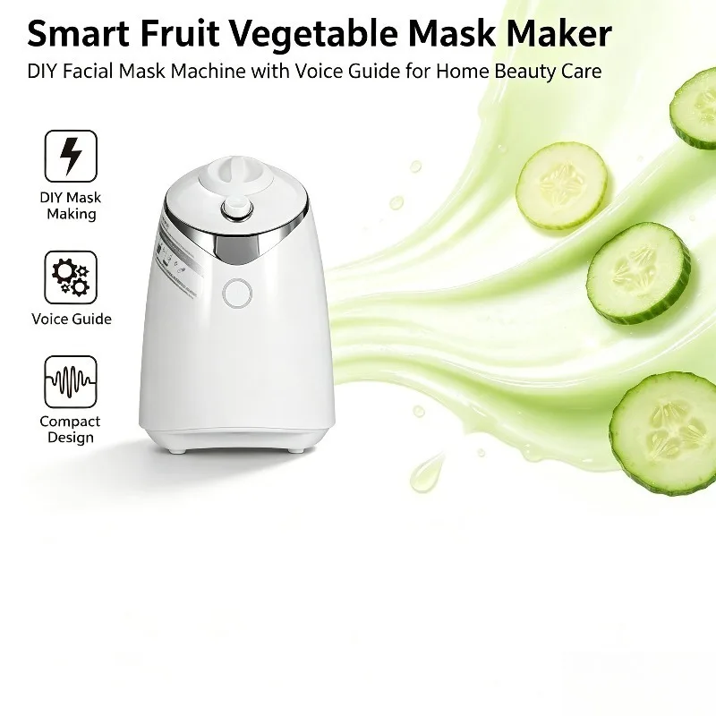 Smart Voice Fruit Vegetable Mask Maker DIY Homemade Facial Mask Making Machine Home Beauty Instrument