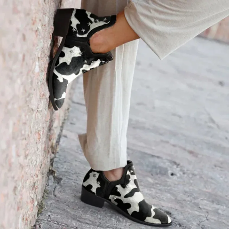 Designer Women's Ankle Boots Autumn Pointed Toe Five-pointed Star Personality Outfit Boots Trend Sneakers 2025 New