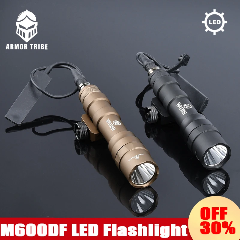 WADSN M600DF Surefir Flashlight 1400 Lumens 13000 Candela High Power Airsoft Gun Light M300 White LED Hunting Outdoor Weapon Lig