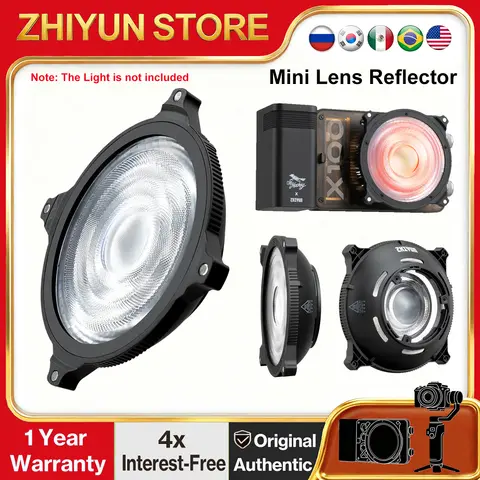 ZHIYUN Mini Lens Reflector ZY Mount Adjustable Light Modifier for ZHIYUN MOLUS X100/X100 RGB/X60, ZHIYUN CINEPEER CX100/CX50
