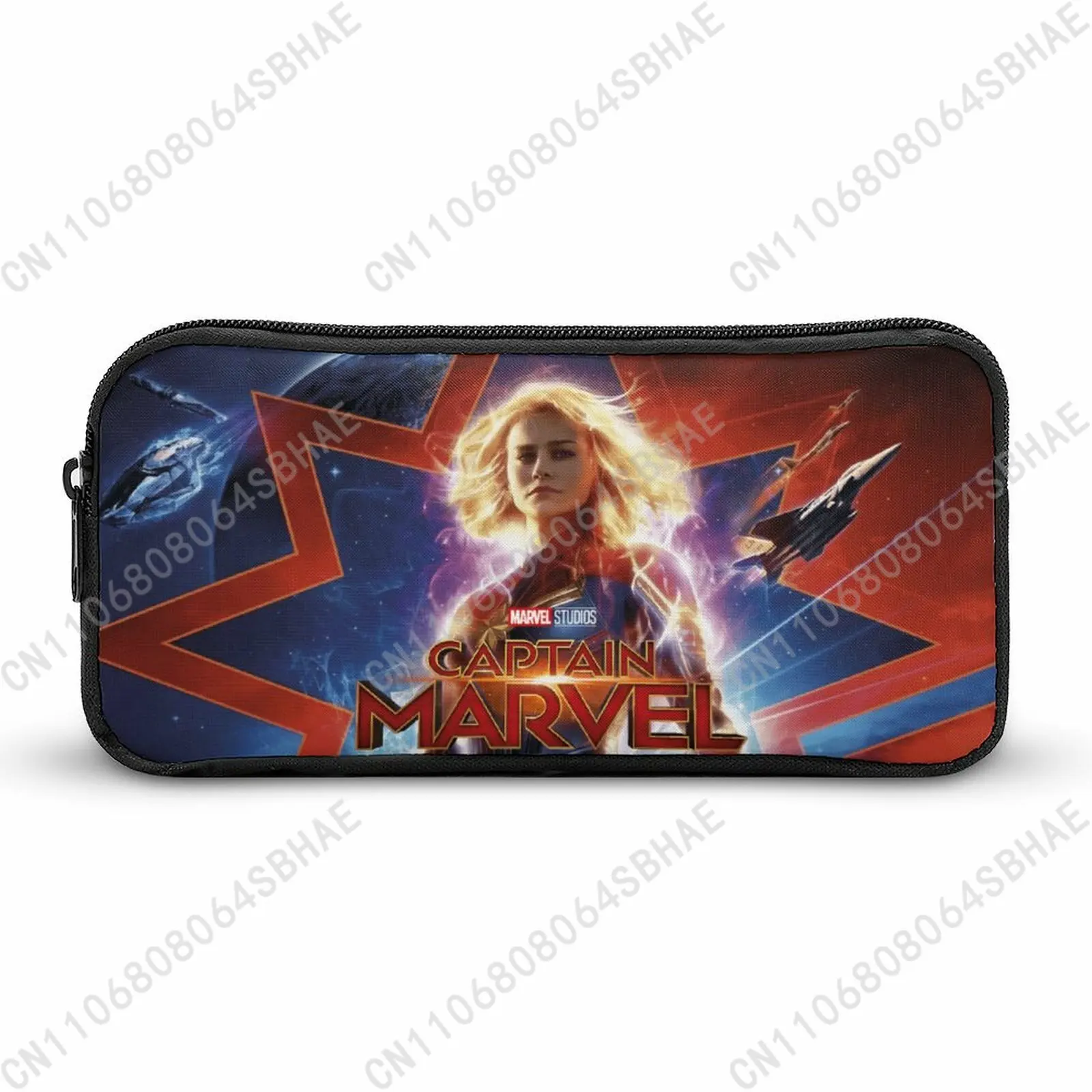 

Marvel Captain Marvel Pencil Case Teens Custom Pattern Simple Pen Bag School Stationery Pouch Personalized Zipper Bag Cosplay