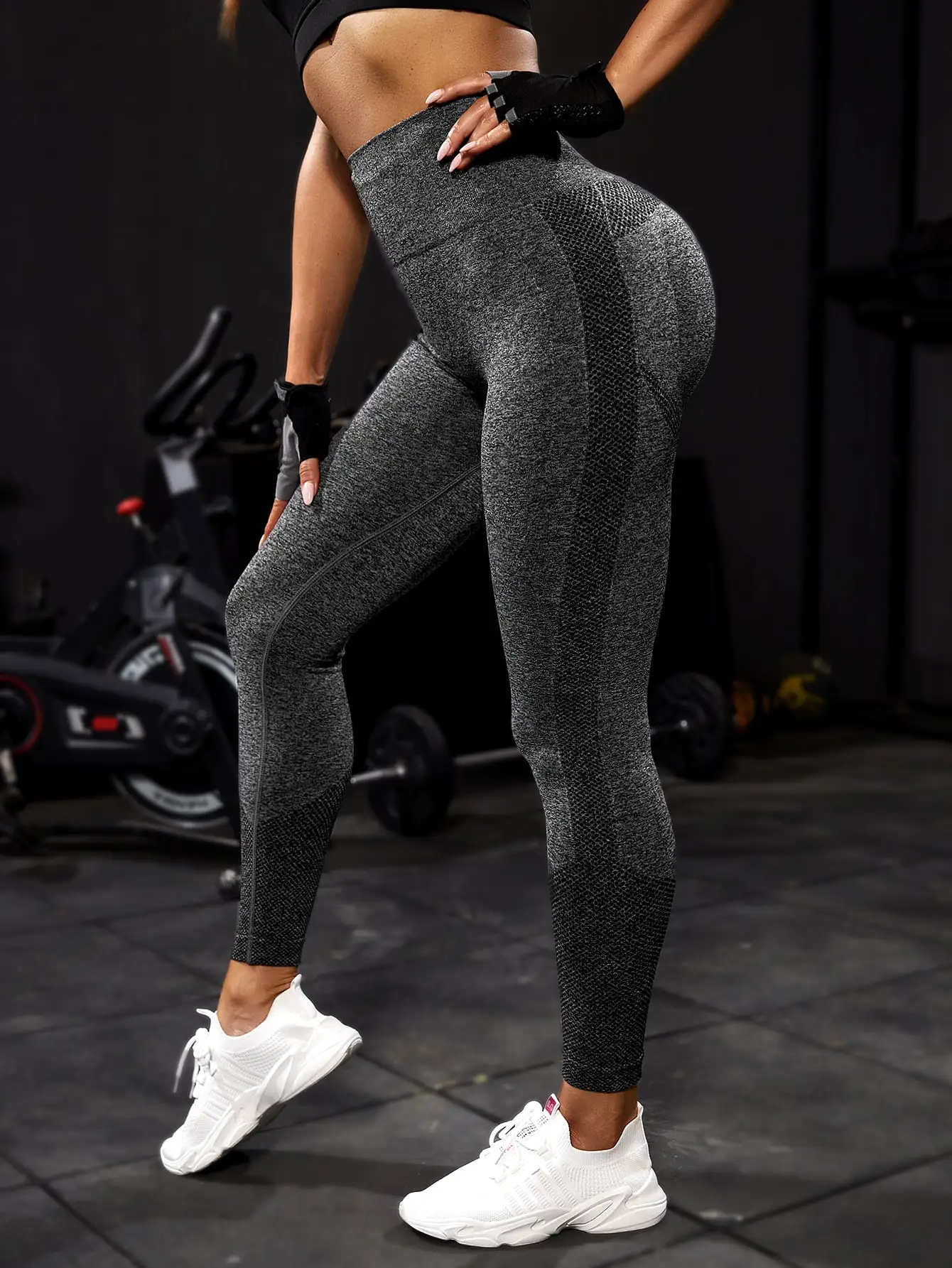 Joga Sport Kobiety Fitness Bezszwowe Legginsy Treningowe Moda Push Up Legginsy Siłownia Kobiety Spodnie