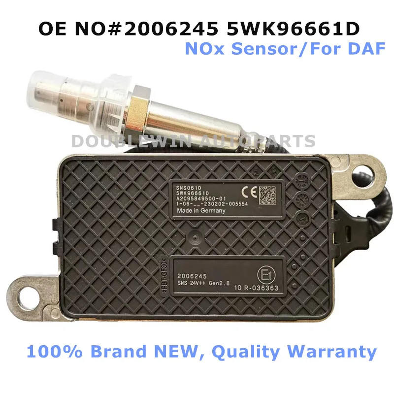 

5WK96661D 2006245 2236408 1973525 1904788 2006243 1973527 Original New Nitrogen Oxide NOx Sensor/Sensor Probe For DAF Truck 24V