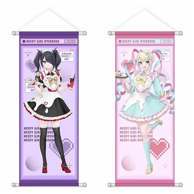 Ame Chan KAngel OMGkawaiiAngel Hanging Poster Girl Overdose Scroll Wallpaper Paintings Anime Home Decor Cartoon Wall Art