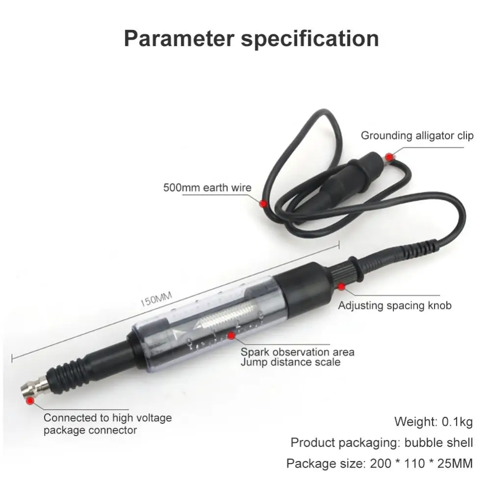 Car Spark Plug Testerauto Ignition Coil Tester Ignition System Testeradjustable Tester Jump Fire Gauge Car Diagnostic Tools