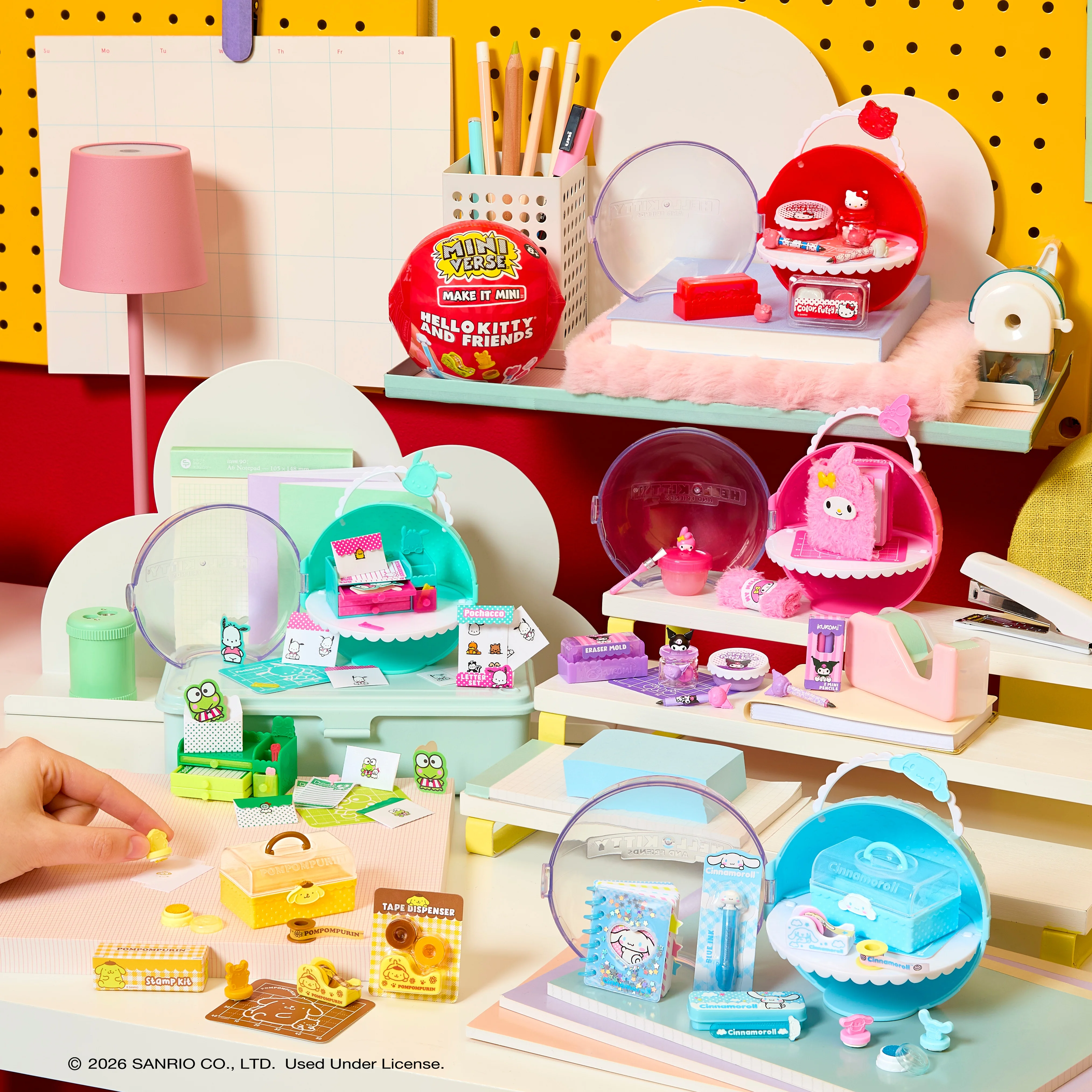 

New MGA Miniverse Make It Mini Hello Kitty And Friend Blind Box Stationery Miniature Scene Toy Kid Birthday Gifts