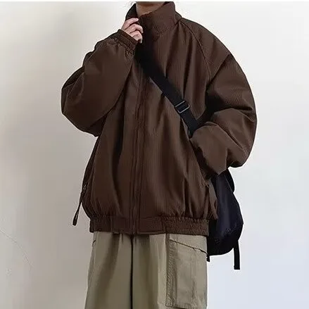 

Весенняя корейская модная куртка для мужчин и женщин, уличная одежда в стиле хип-хоп, пальто для пар, японская Harajuku, модная повседневная куртка-карго, мужская