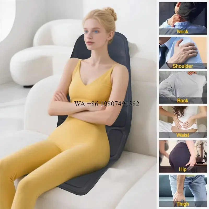 wmwmnu for OEM Multi Function Massage Seat Cushion Shiatsu Vibrating Back Neck Hip Massager Chair Pad for Car Home Office view 2
