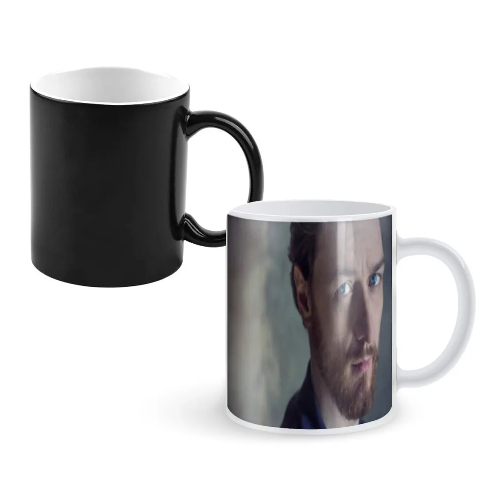 Custom James McAvoy Creative Change Ceramic Mug Heat Revealing Coffee Cup Breakfast Cup Mug Friends Gift