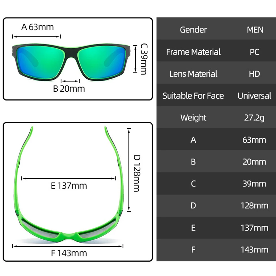 LOOGDEEL Sunglasses Polarized Fishing Glasses Men Women Classic UV400 Eyewear Driving Hiking Cycling Outdoor Sports Glasses