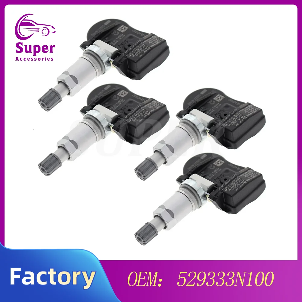 

Датчик давления в шинах (TPMS) 1/4 шт., 52933-3N100, 529333N100, 529332M650, для систем контроля давления в колесах Kia и Hyundai