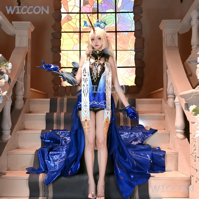 

Wuthering Waves Fleurdelys Cosplay Cartethyia Wuwa Dress Goddess Costume Game Clothes Fancy Dress Women Halloween NEW Arm Prop