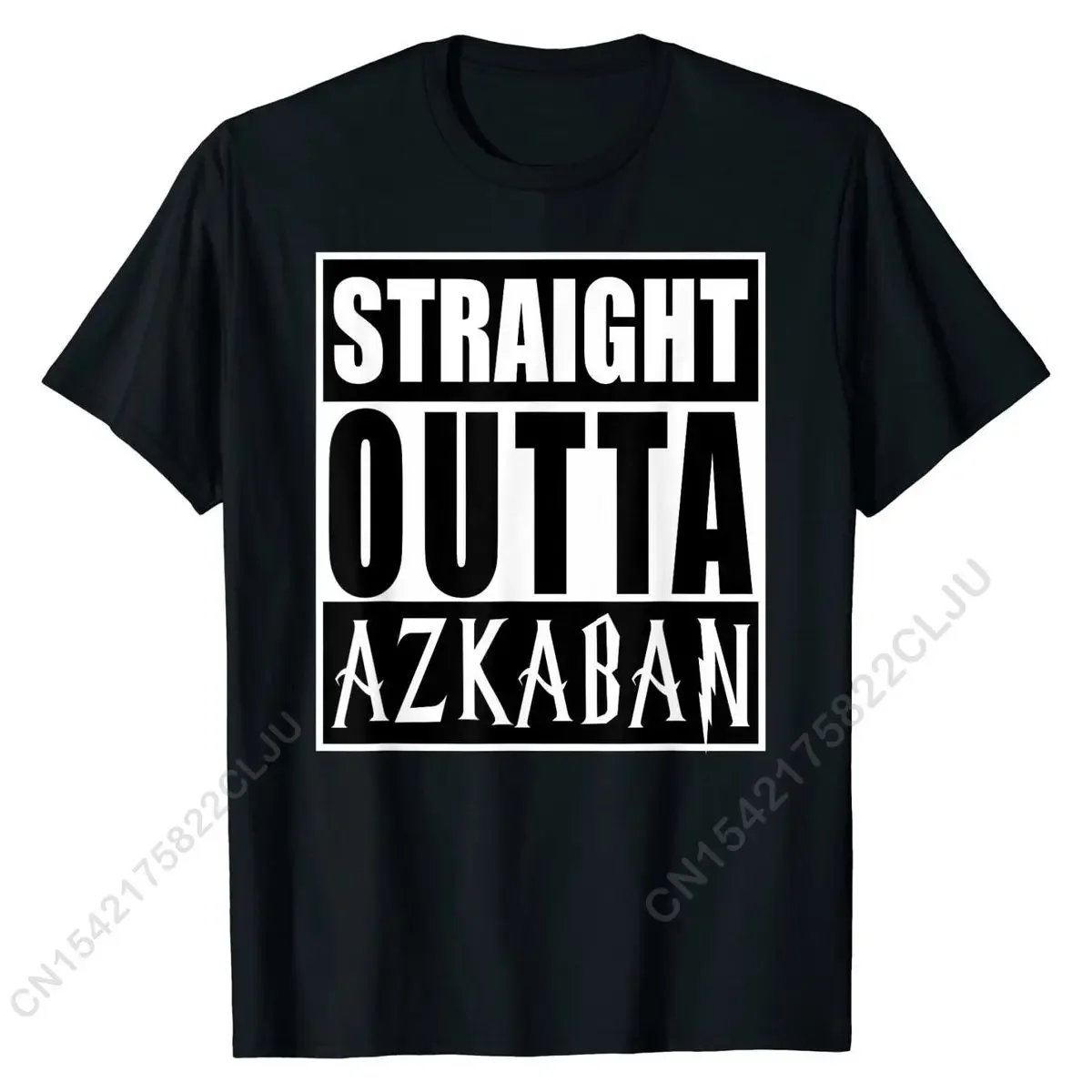 Футболка Straight Outta Azkaban с забавным рисунком, облегающие топы, футболки для мужчин, хлопковые футболки, группа