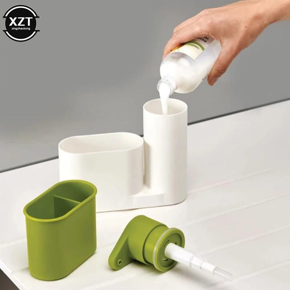 Kitchen Shampoo Soap Dispenser Container Holder Newest Portable Home Bathroom Plastic Practical Liquid Soap Shampoo Storage 1PCS