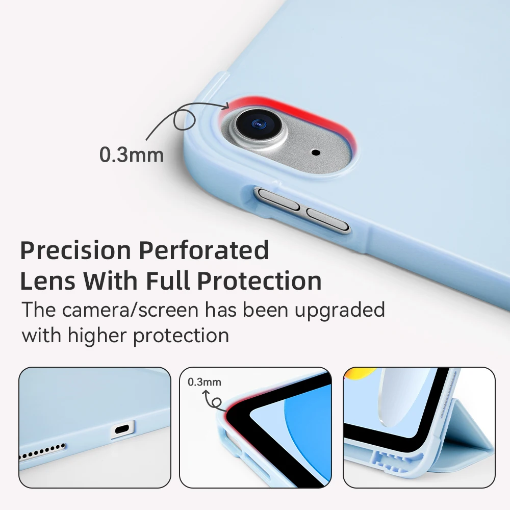 Case for iPad Air 11-Inch M4/M3 (2026/2025), For iPad Air 5/4 (2022/2020 5th/4th Generation 10.9-Inch), with Pencil Holder Cover