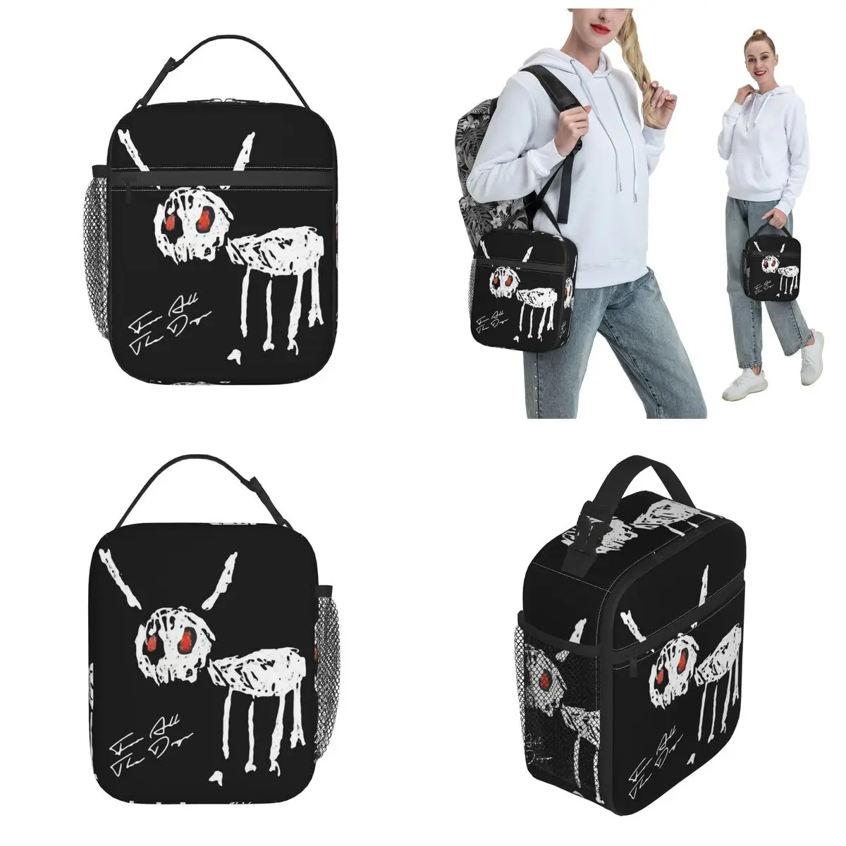 Lunch Boxes Drake Rapper Product For All The Dogs Lunch Food Box Fashion Cooler Thermal Lunch Box For School