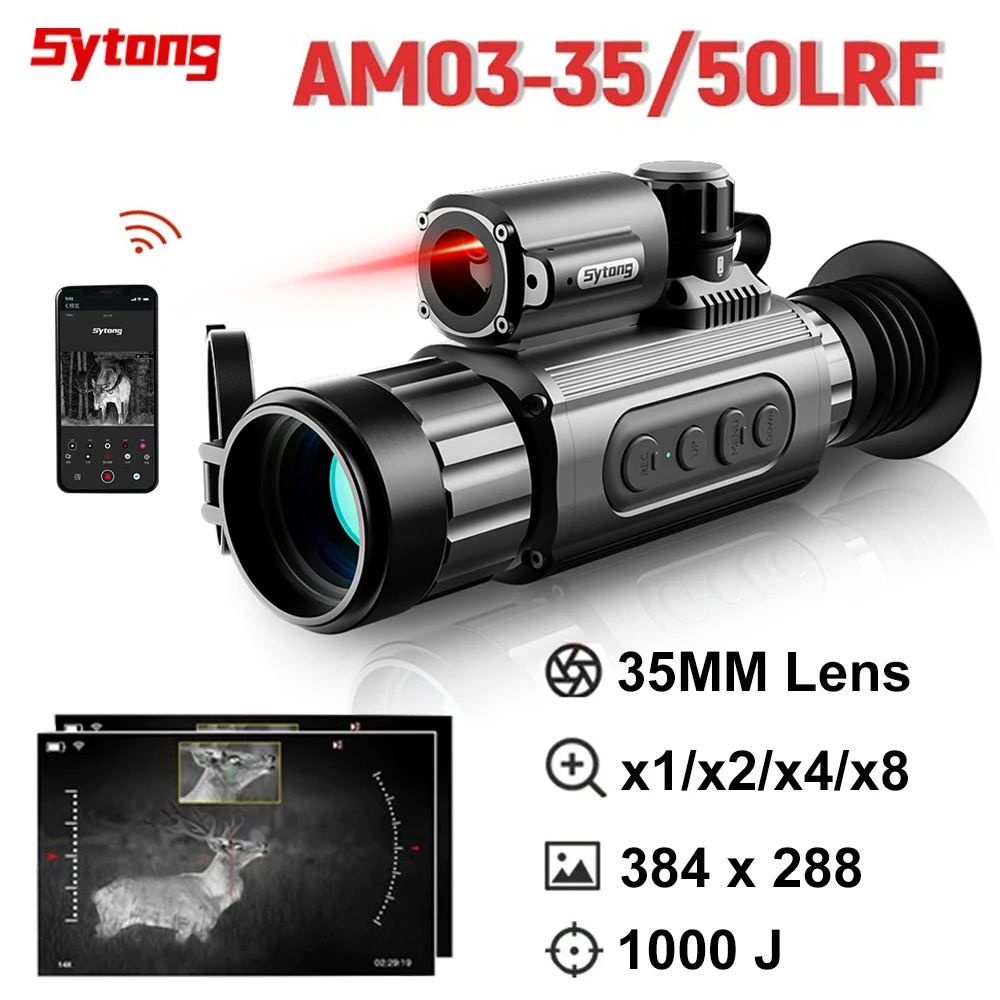 

Sytong AM03 Thermal Imager Camera For Hunting 10000J 800M WiFi Adjustable Night Vision Laser Thermal Monocular