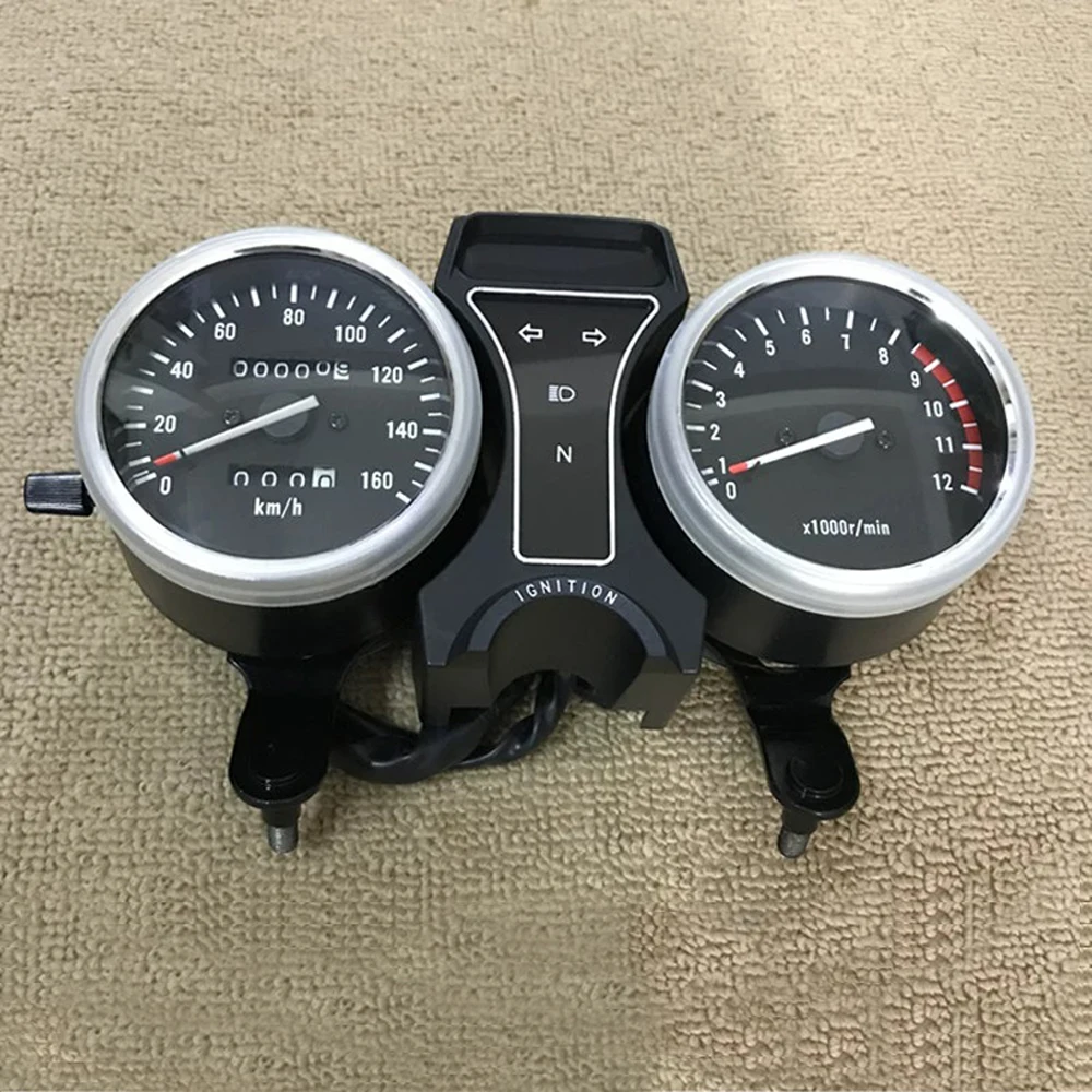 GN250 Speedometer Cafe Racer Tachometer Fuel Gauge 12V LED Instrument For Suzuki GN 250 WJ250