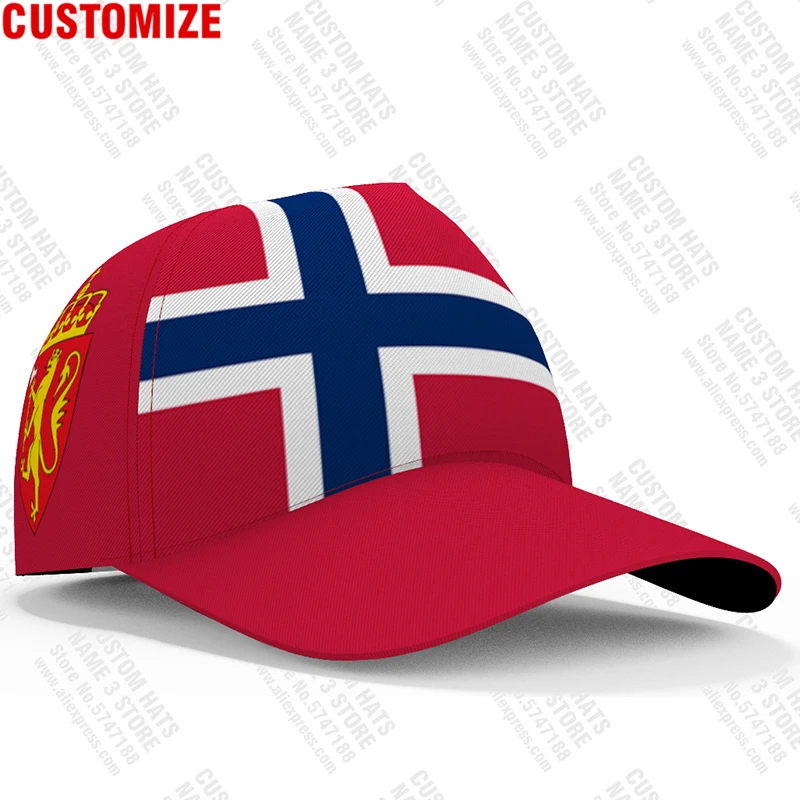 Norway Baseball Caps Free 3d Custom Made Name Team Logo Aw Hats Nor Country Travel Norge Norwegian Nation Kingdom Flags Headgear