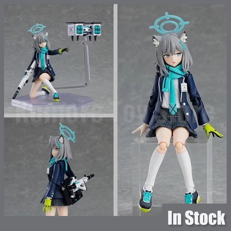 15cm Anime Blue Archive Figure Shiroko Sunaookami Action Figure Pvc Statue Model Doll Collectible Ornament Toy Gift