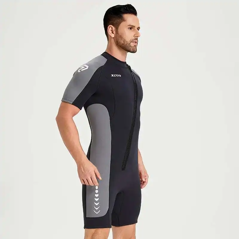 3mm Diving Suit Men\'s and Women\'s Short Sleeved Shorts Diving Suit Thickened Warm and Cold Resistant Surfing Suit