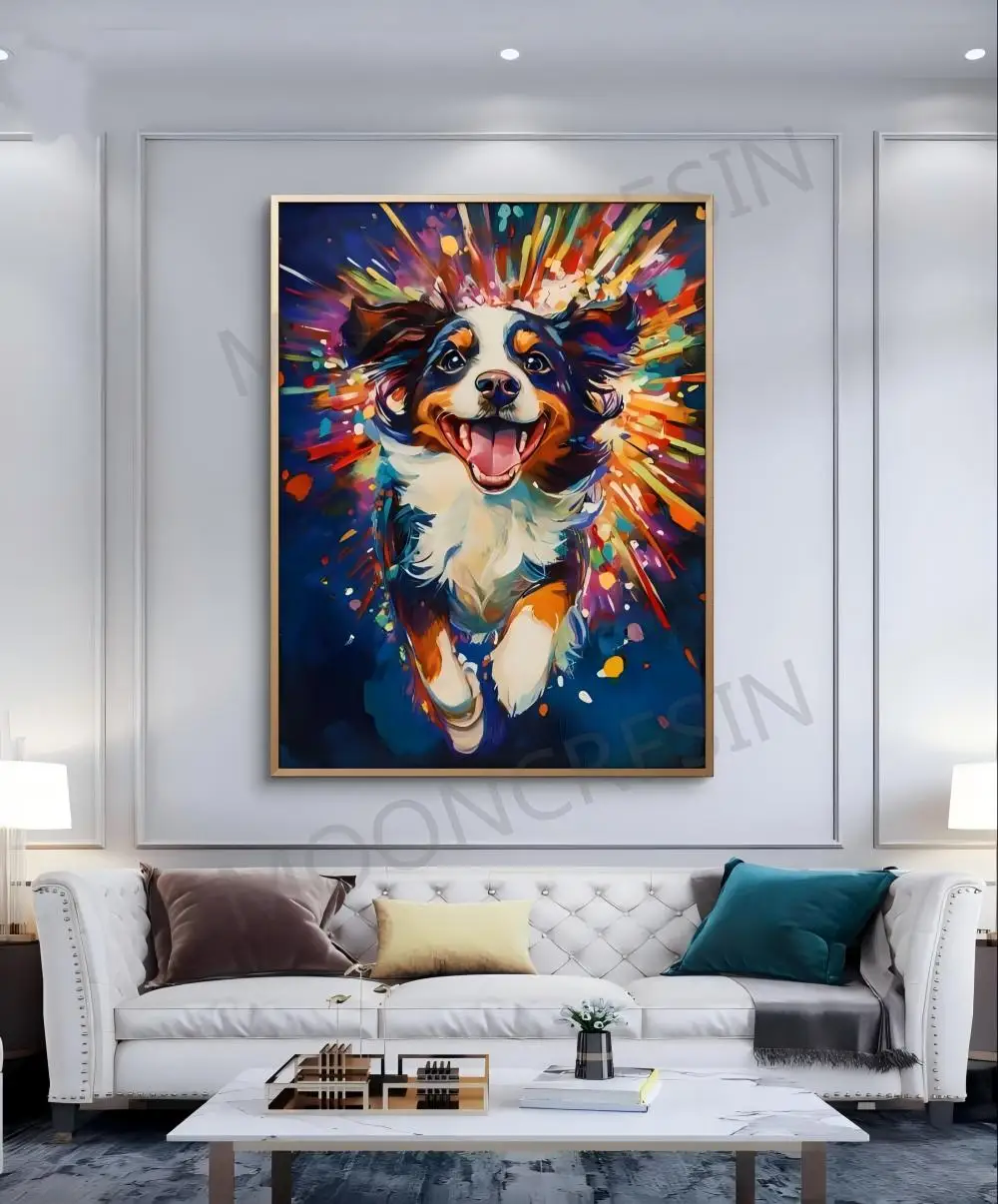 

100% Fairy Dust Square Full Diy Diamond Painting Cross Stitch Color Black Dog Animal Embroidery Mosaic Crystal Decor Rhinestones