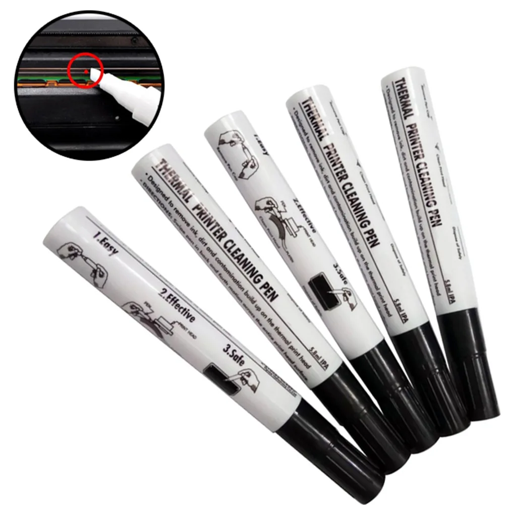 5PCS 140mm Portabel Plastic Printhead Cleaning Pen For Thermal Printer Cleaning Maintenance Pen Hand Tools Parts