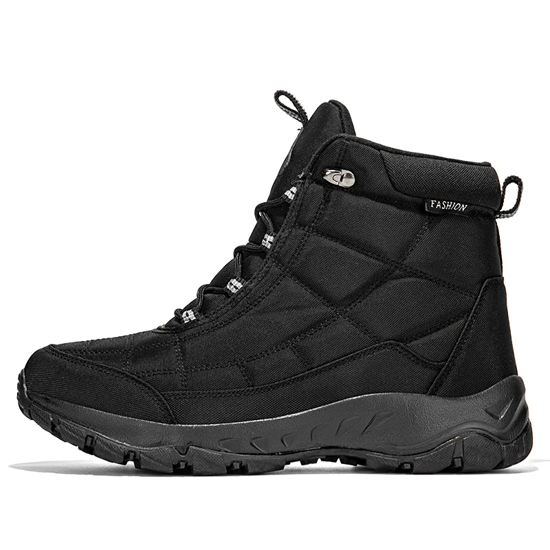 

​Men’s Winter Outdoor Boots, Hanukkah Festival Ready, Thick Lined Calf, Anti-Skid Soles, Breathable for Cold Weather​