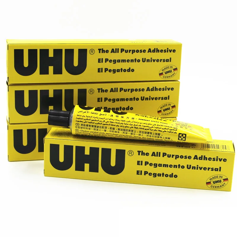 1PC/2PCS/3PCS 7ml/20ml/35ml/60ml UHU Universal Flexible Clear Glue For Wigs Lace Fabric Wood Metal Leather Porcelain DIY Repair image 2