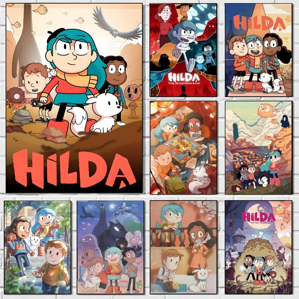 H-Hilda Poster Art Print Poster Decorative Mural Home Bar Living Room Decor Gift Unframed