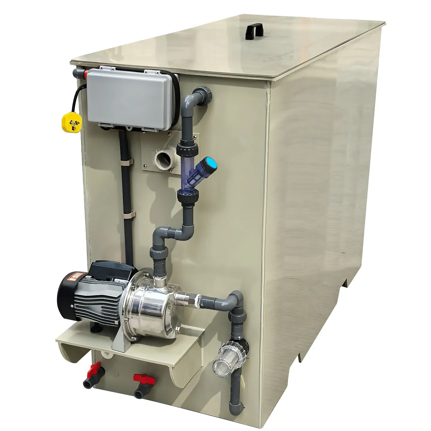 Drum microfiltration machine Aquaculture Koi pond microfiltration biochemical integrated machine Household automatic backwash