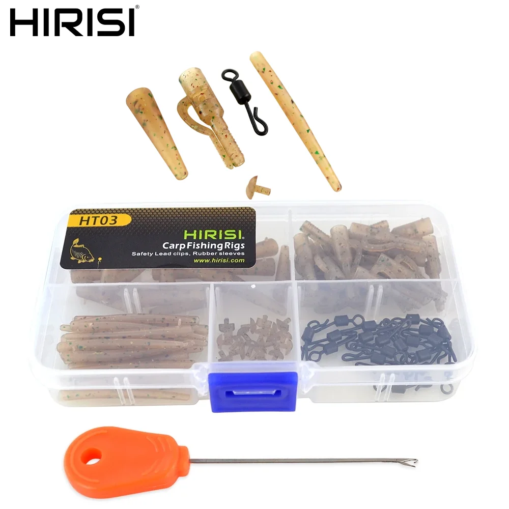 

Hirisi Safety Lead Clips with Bait Needle Swivel Snap Terminal Tackle HT03