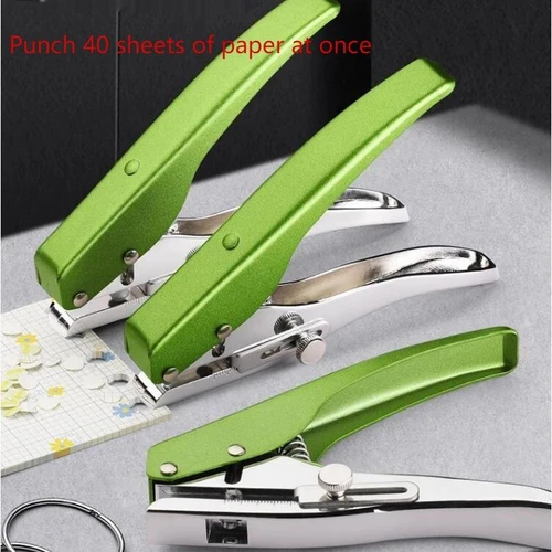 Perforadora de papel circular de 3mm/5mm 4mm/6mm/7mm, perforadora de un solo orificio redonda de mano para tarjetas de identificación, tarjetas de Pvc, fotos, suministros de oficina