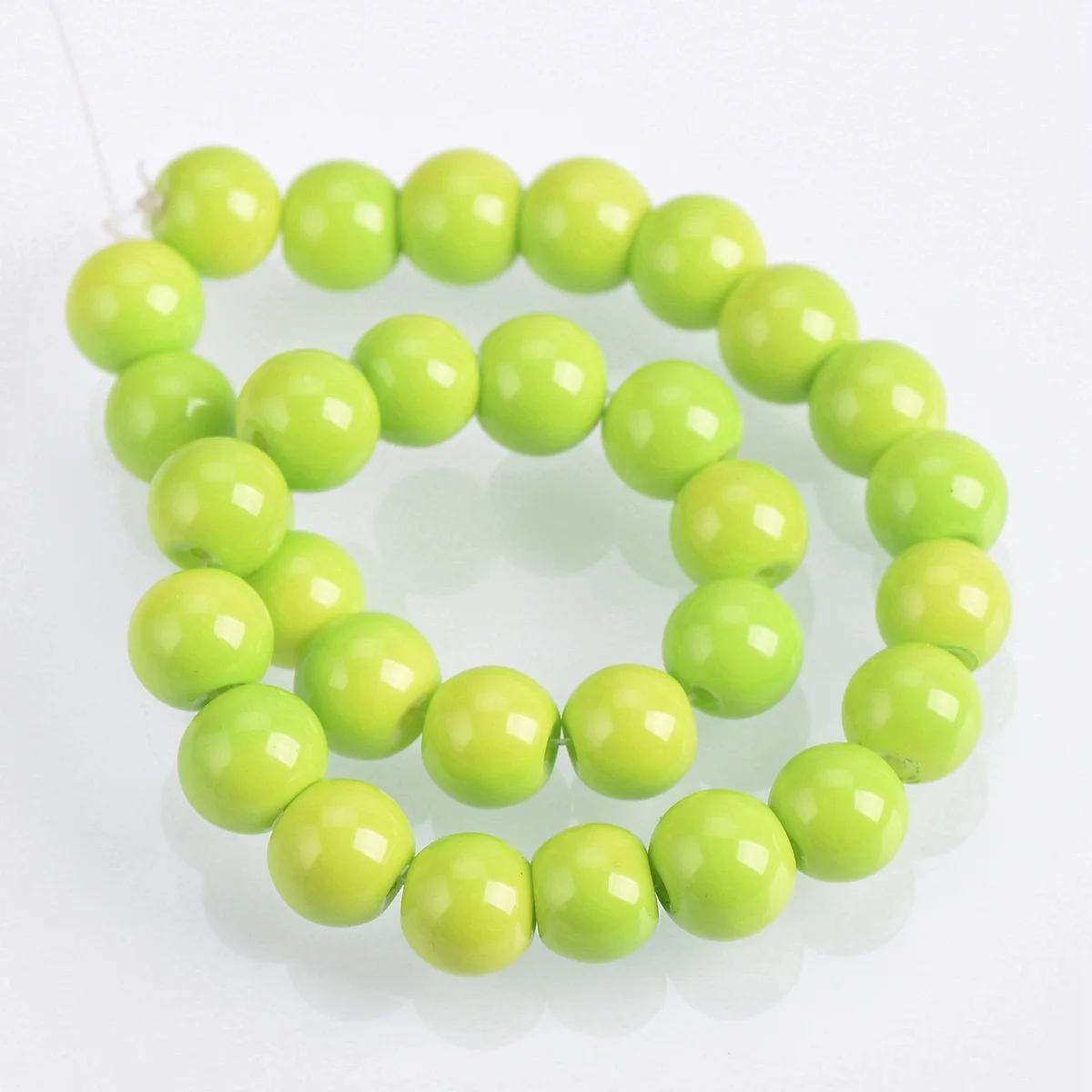 Solid Color Coated Round 4mm 6mm 8mm Opaque Glass Loose Spacer Beads Lot for Jewelry Earring Bracelet Making DIY Crafts