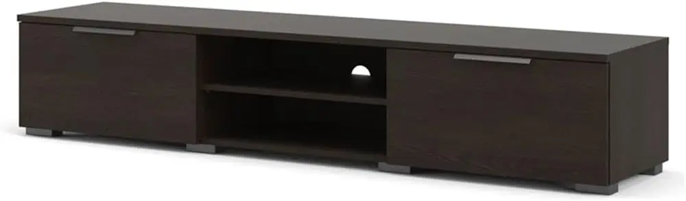 Dark Chocolate Match 2 Drawer 2 Shelf TV Stand