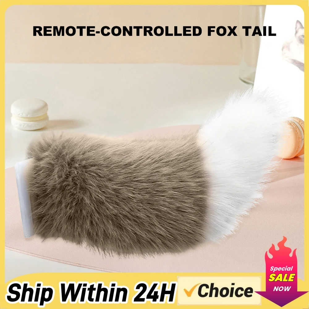 Remote Control Electric Swing Tail Rechargeable Moving Tail Universal Easy To Install for Auto Trunk Charm Cosplay Accessory