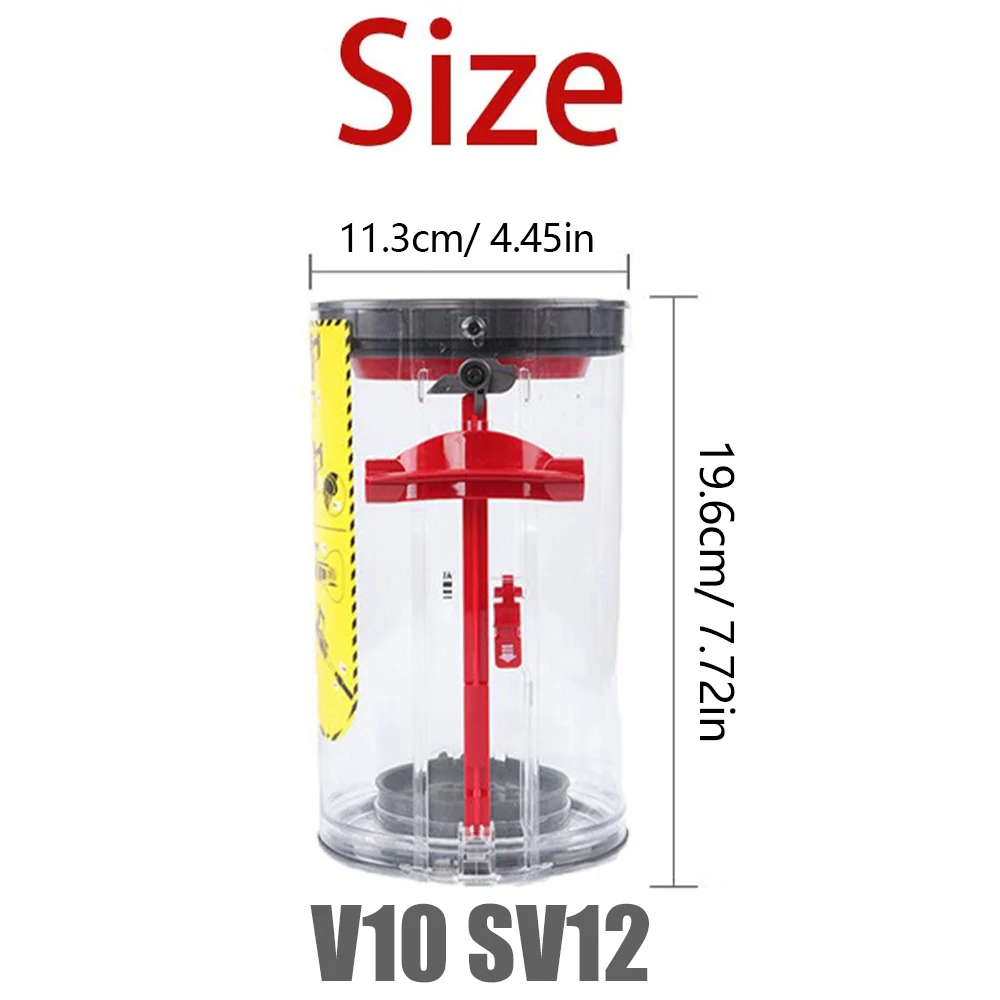 For Dyson V10 Animal Total /SV12 Clean Absolute, Upgraded Canister Dust Bucket & HEPA Filter, Not Suitable for V12