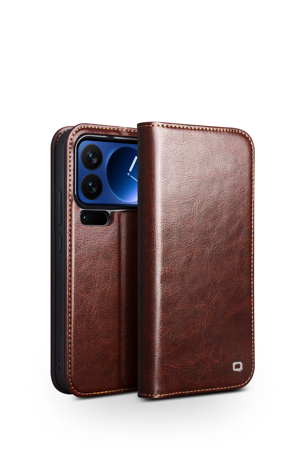 

Чехол Qialino из натуральной кожи для телефона Xiaomi MI 17 Pro Max и 15 ультра деловых стилей, модный роскошный чехол с отделениями для карт