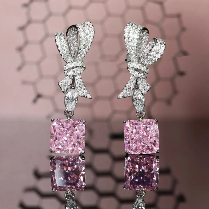 Radien Cut Earrings for Women Exquisite High-End Jewelry New 2026 Wedding Party Accessory